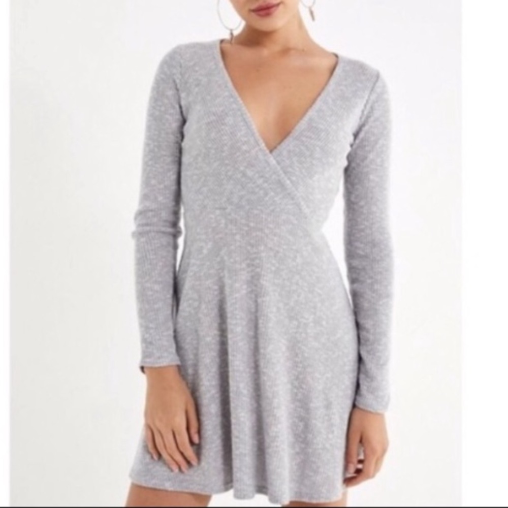 Urban Outfitters Grey Longsleeve Dress